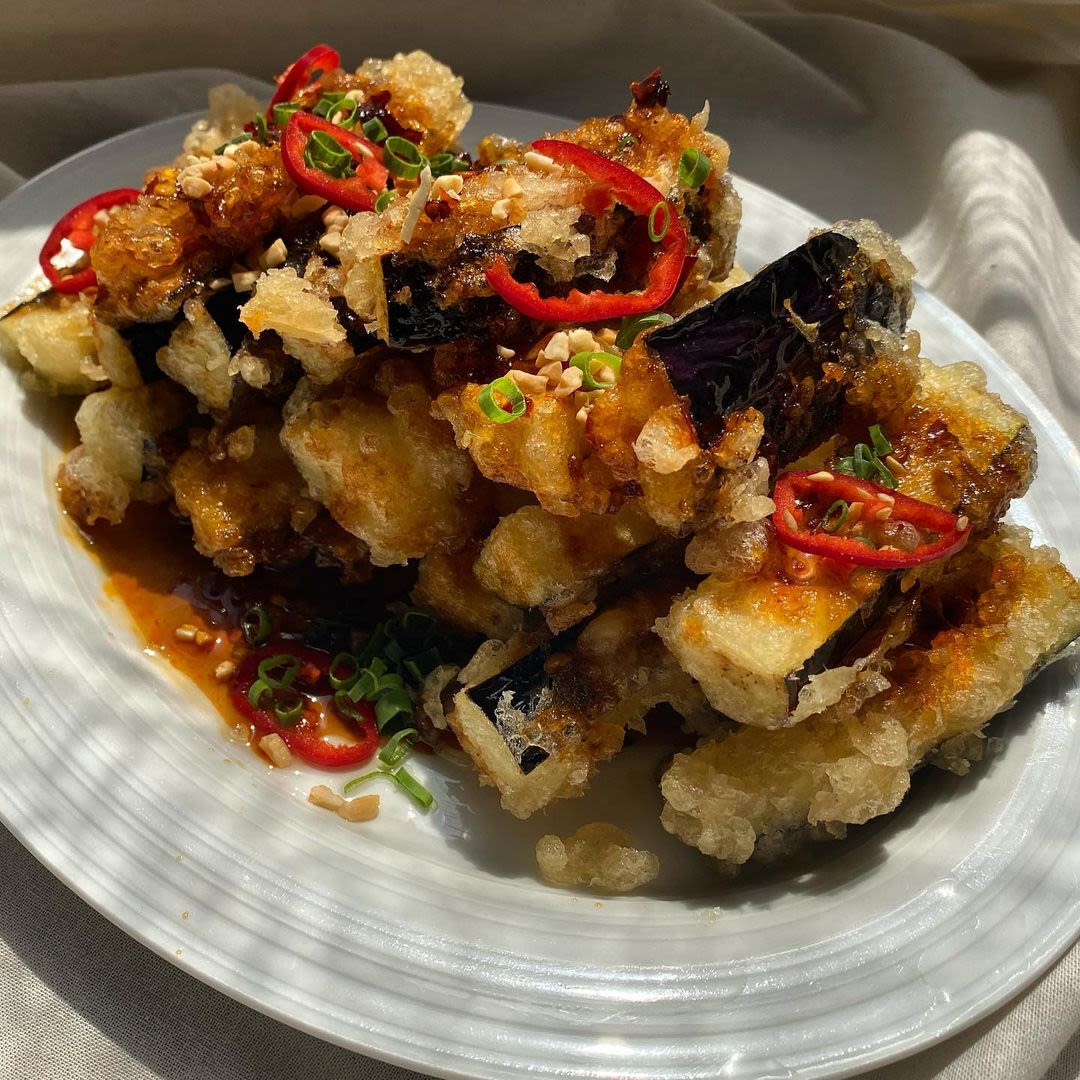 Fried Fish-flavored Eggplants