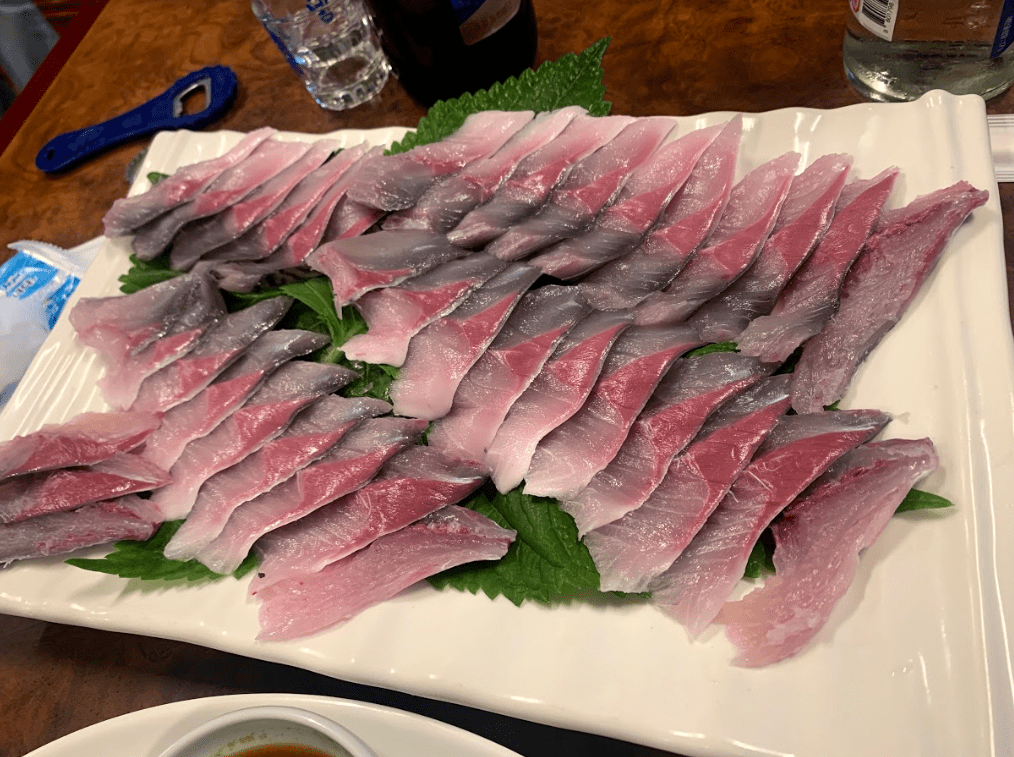 Fresh Sliced Raw Mackerel