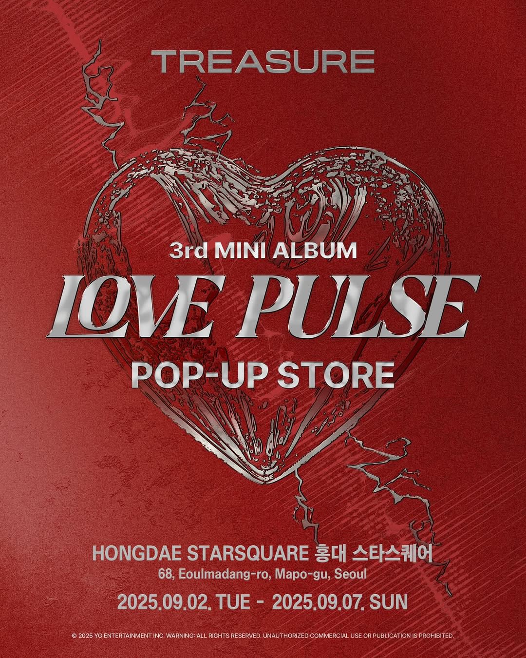TREASURE 3rd MINI ALBUM [LOVE PULSE] POP-UP
