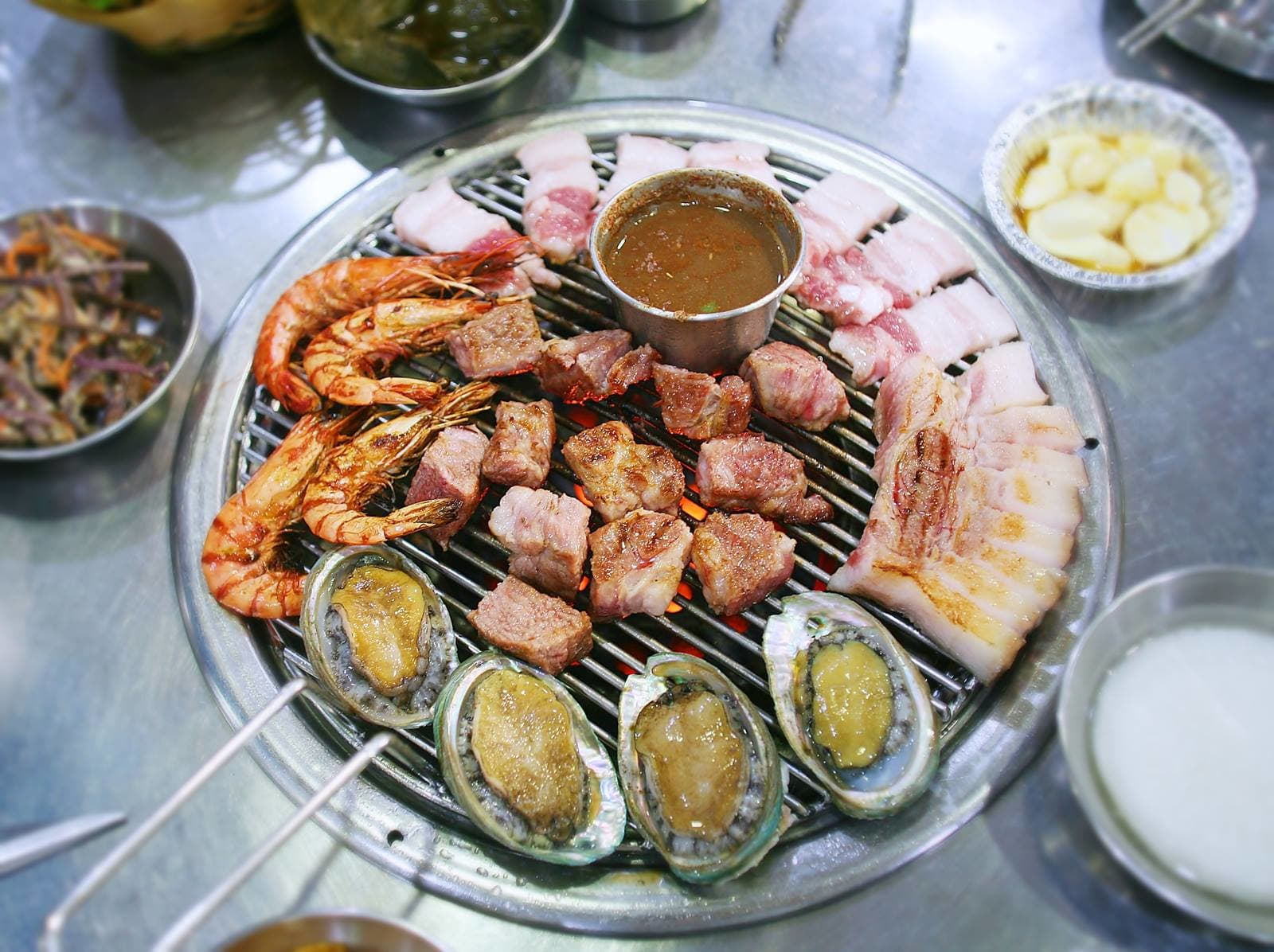 Assorted Black Pork and Seafood Platter