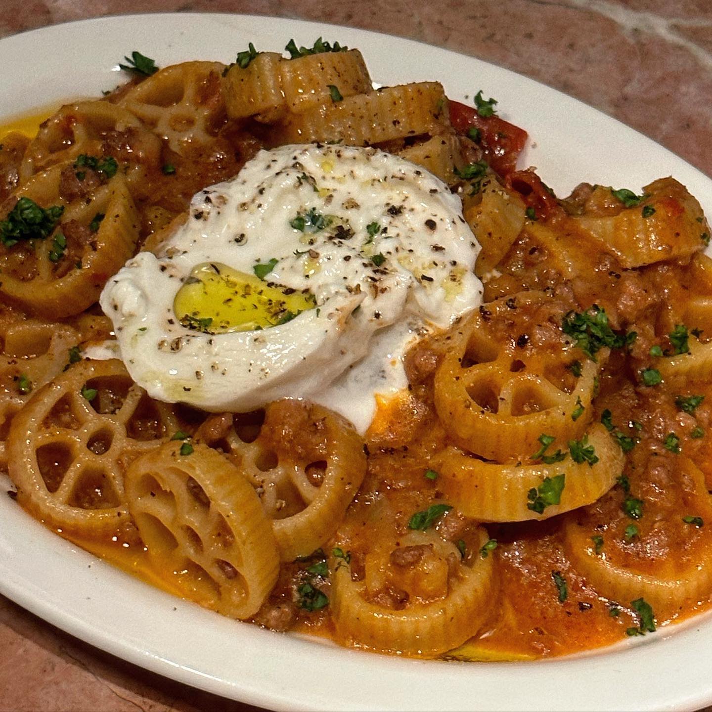 Ragu short pasta