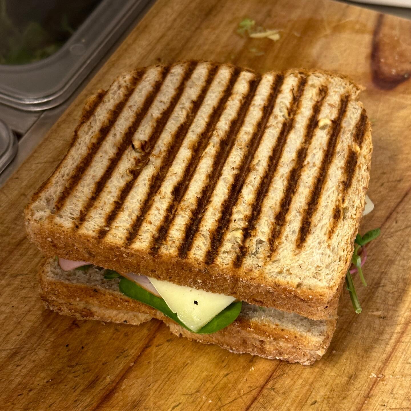 Avocado ham cheese sandwich