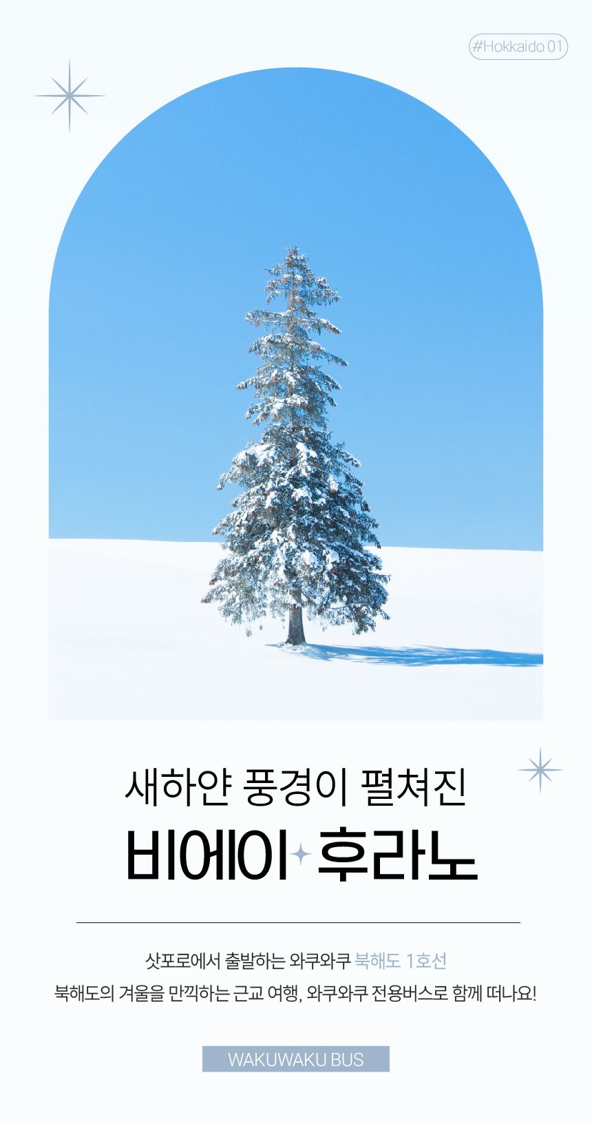 [필름사진] 북해도 비에이 후라노 버스투어 삿포로 일일투어 홋카이도 와쿠와쿠 1호선 - 트리플 투어티켓