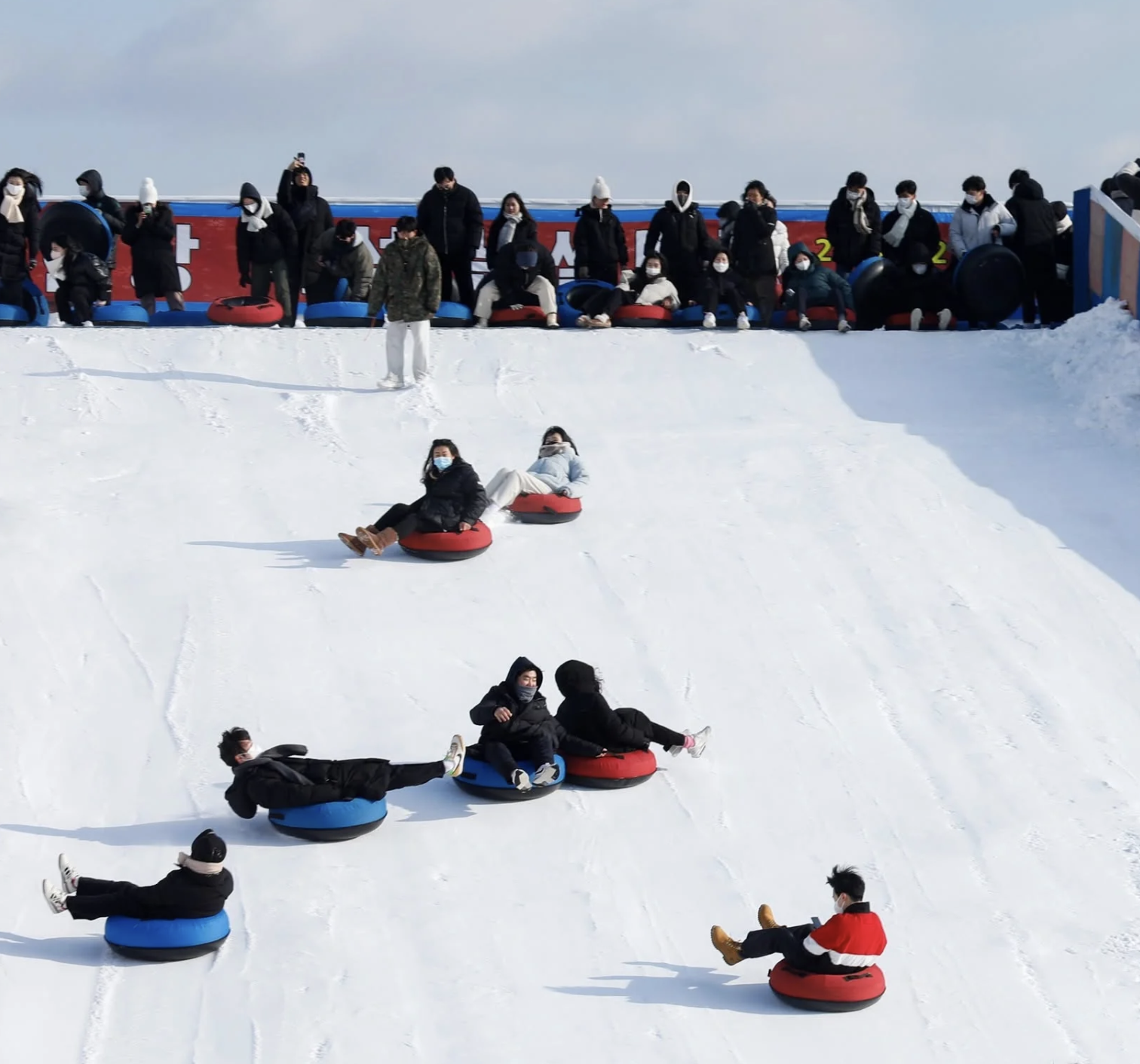 Hangang River Snow Sledding Park