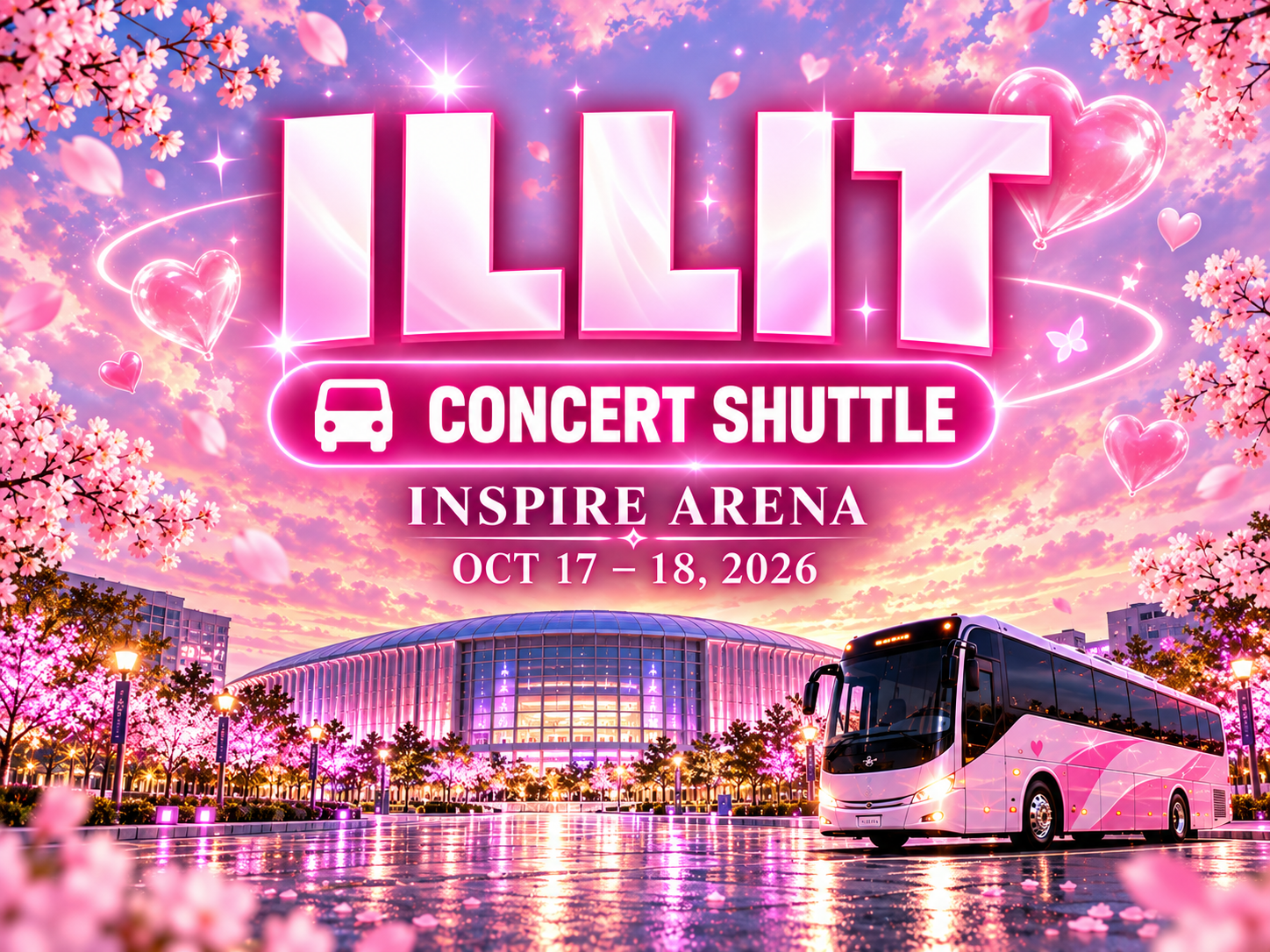 シャトルバス　梨、ネクタリンなど ILLIT] LIVE 'PRESS START♥︎' ENCORE in KOREA｜仁川 インスパイア