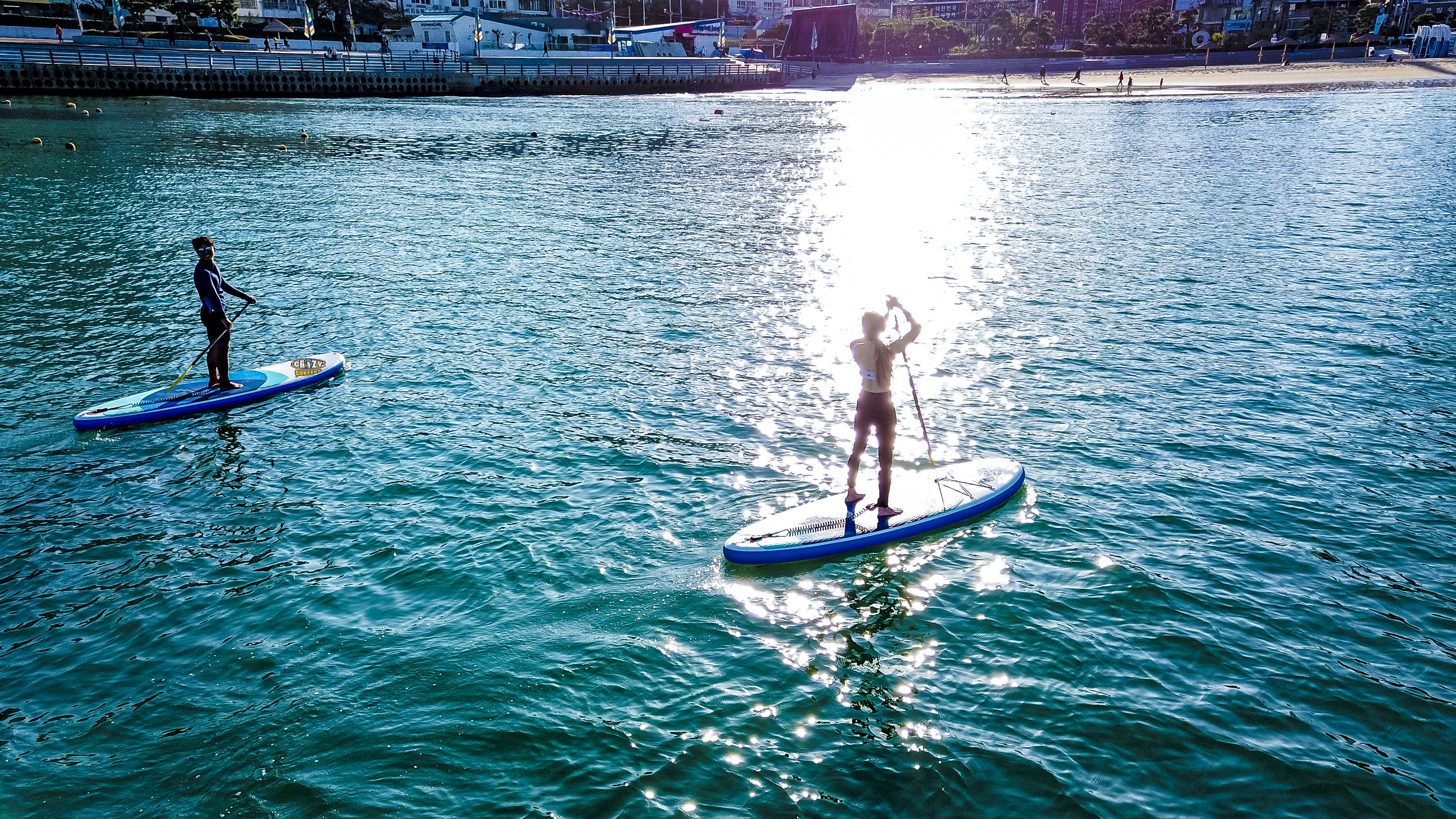 [釜山]Crazy Surfers 广安里白天SUP（立桨冲浪）体验