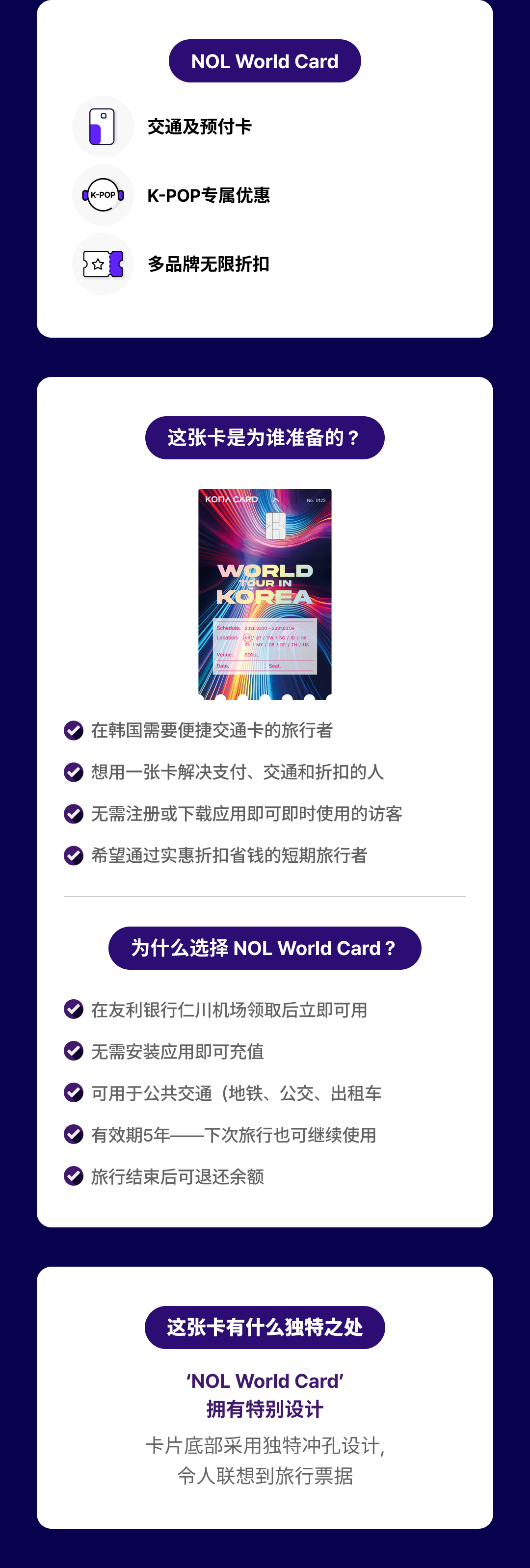 [韩国]NOL World Card - 旅行预付卡(交通与支付)
