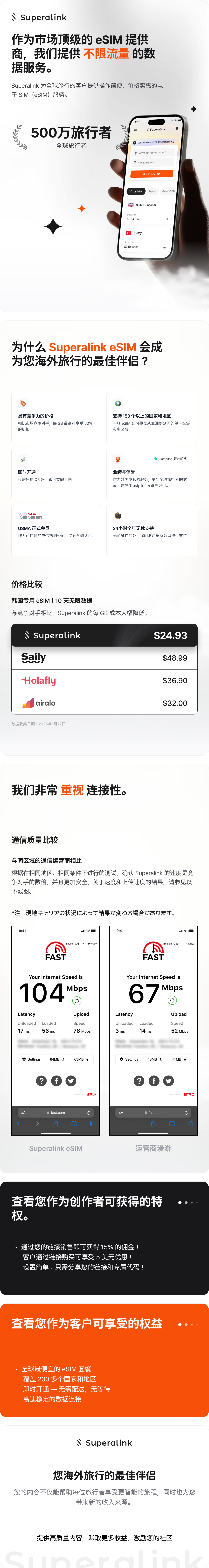 【韩国】无限 5G eSIM（支持 ChatGPT 及所有社交媒体应用）[Korea eSIM]