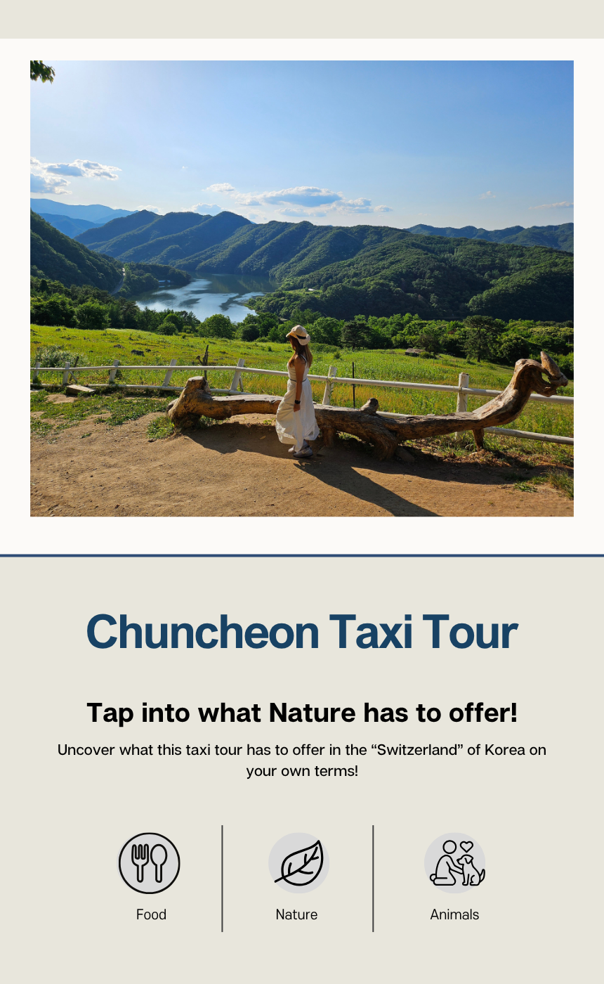 Gangwon Chuncheon 3-Hour Taxi Tour