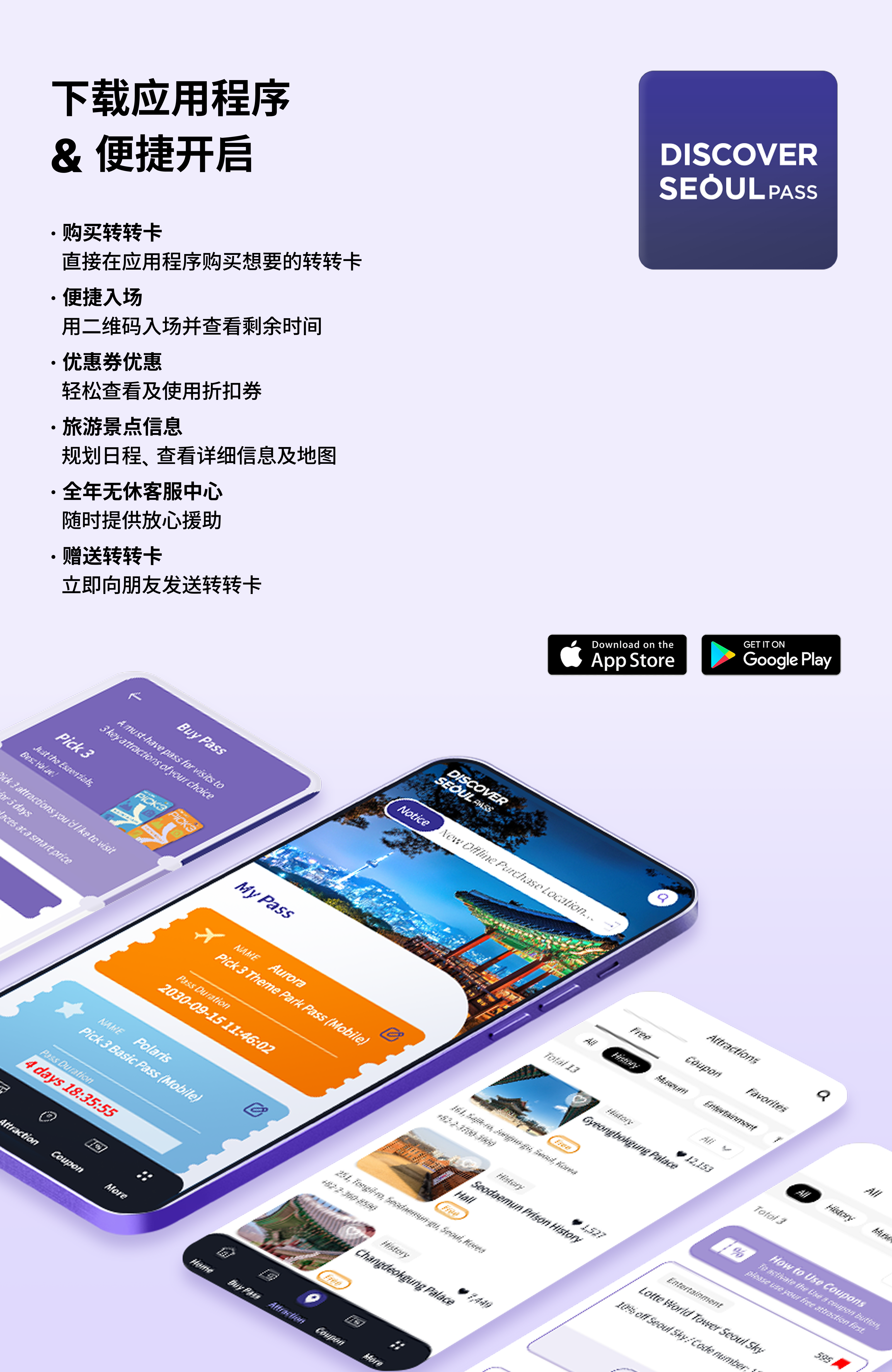 【实体卡】DISCOVER SEOUL PASS 首尔转转卡