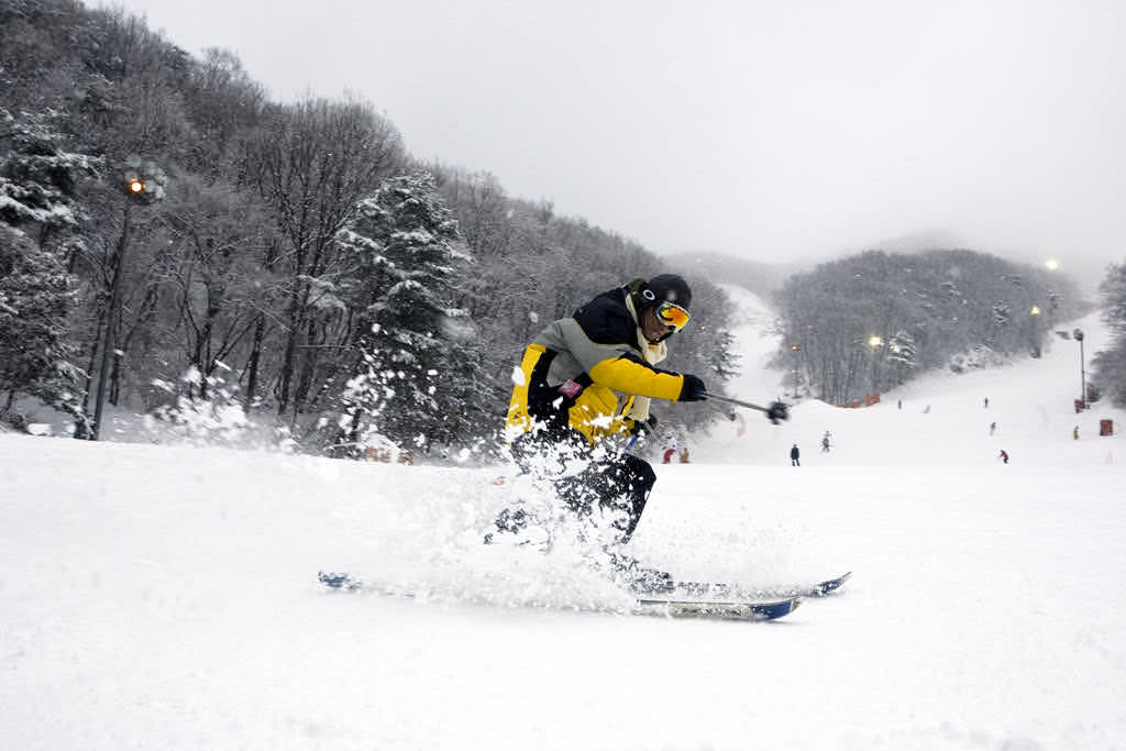 韩国滑雪入门｜芝山滑雪场基础滑雪体验（首尔出发）