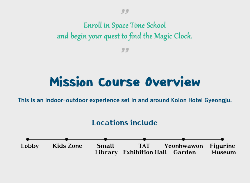 [Gyeongju] SPACE TIME SCHOOL: THE MISSING CLOCK Cultural Mission in Gyeongju