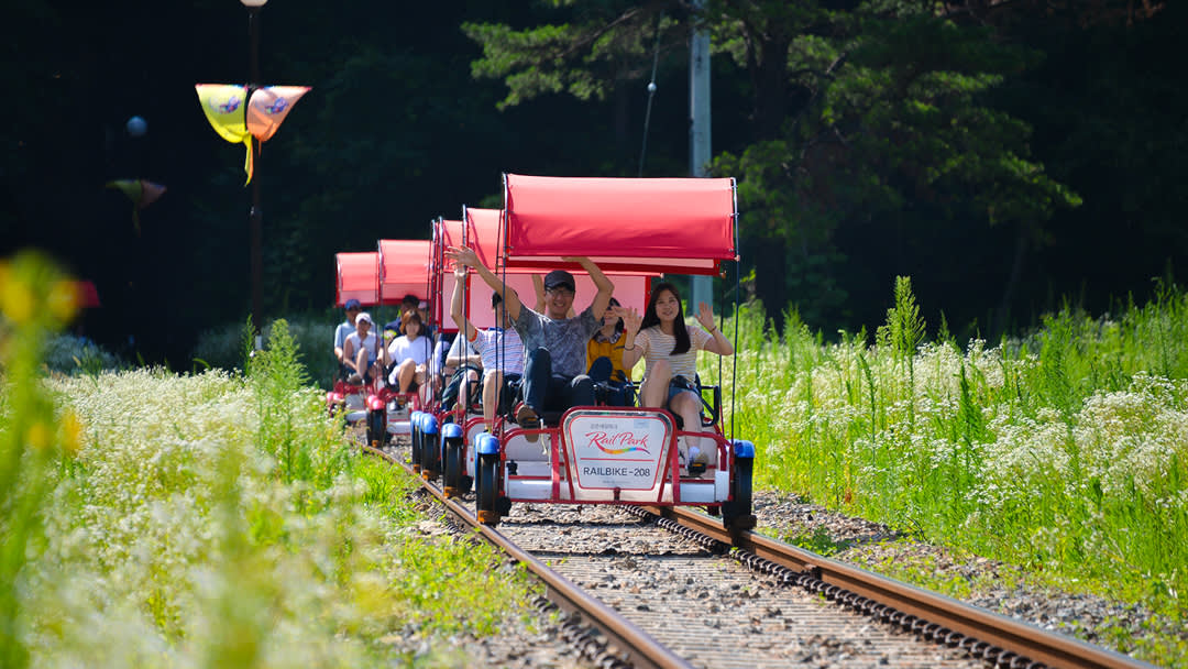 Gangchon Rail Bike + BBQ + Samaksan Cable Car Day Tour