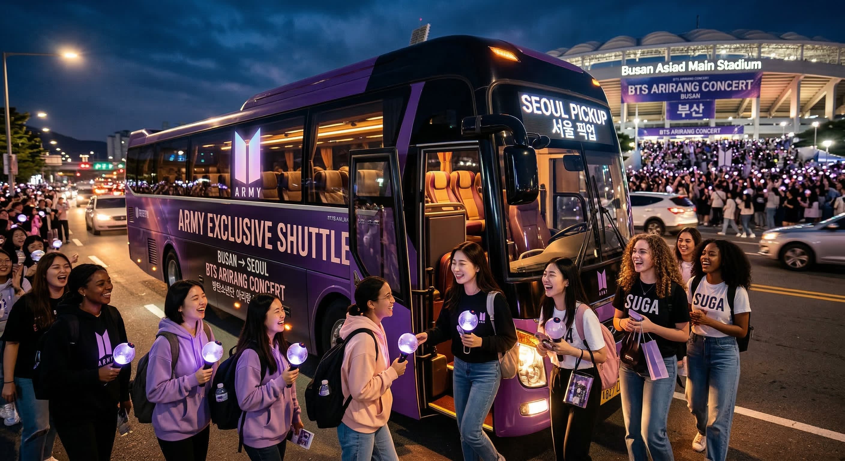 2026 BTS WORLD TOUR ARIRANG Busan コンサートシャトル