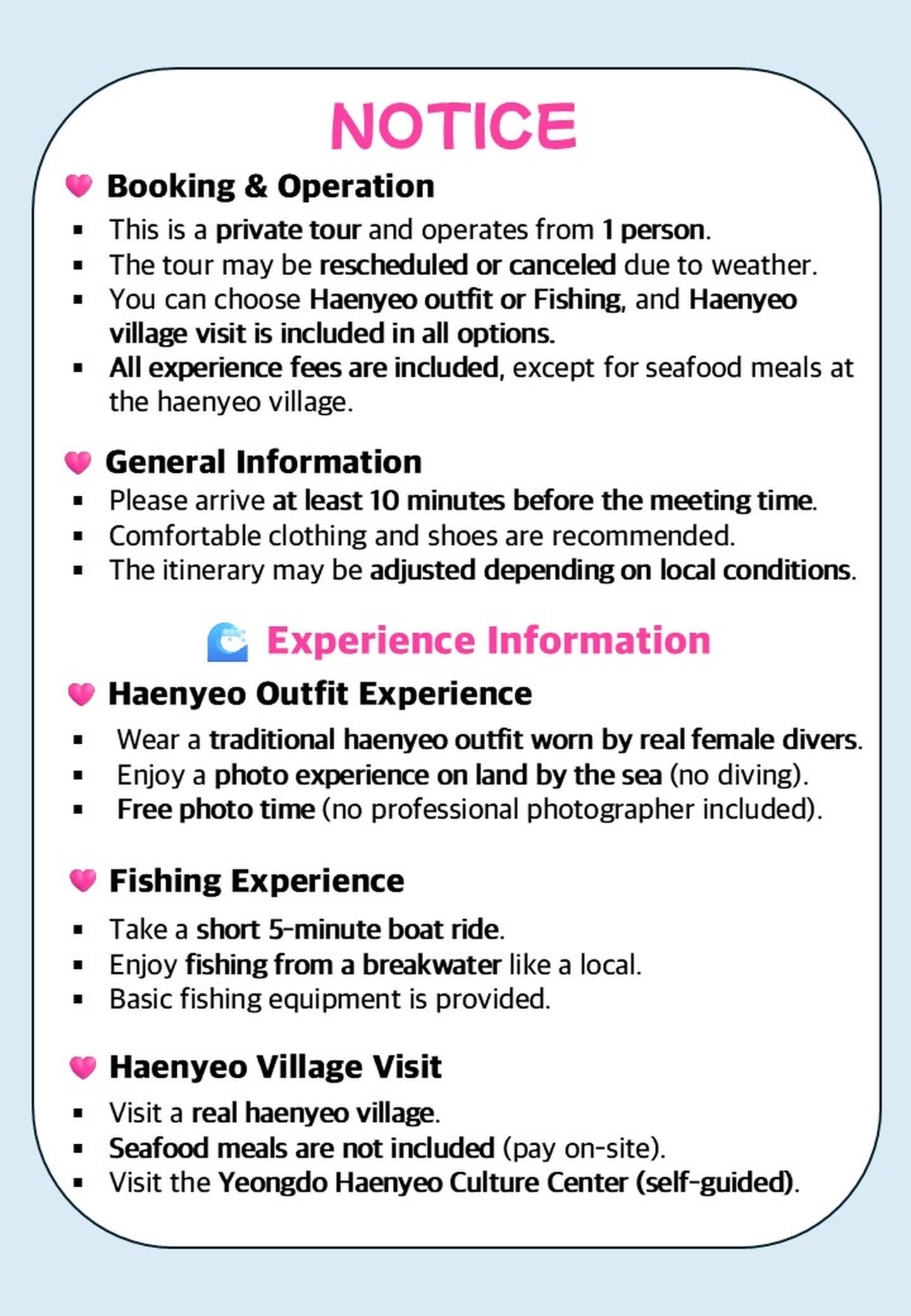 [Busan] Haenyeo Outfit or Fishing with Haenyeo Village Visit