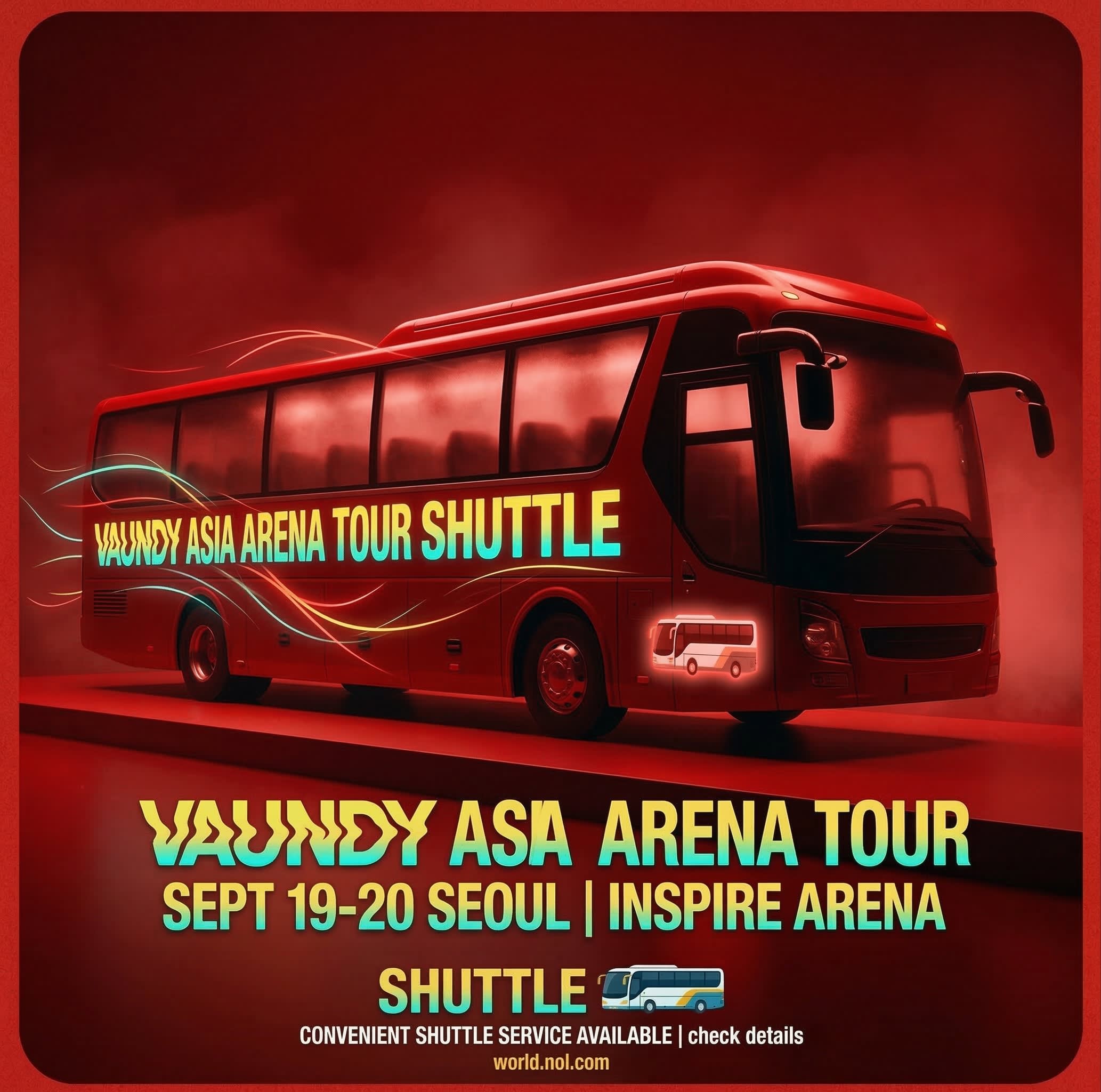 [Vaundy] ASIA ARENA TOUR 2026 "HORO" IN SEOUL Concert 接驳车 : 首尔往返 & 仁川机场下车