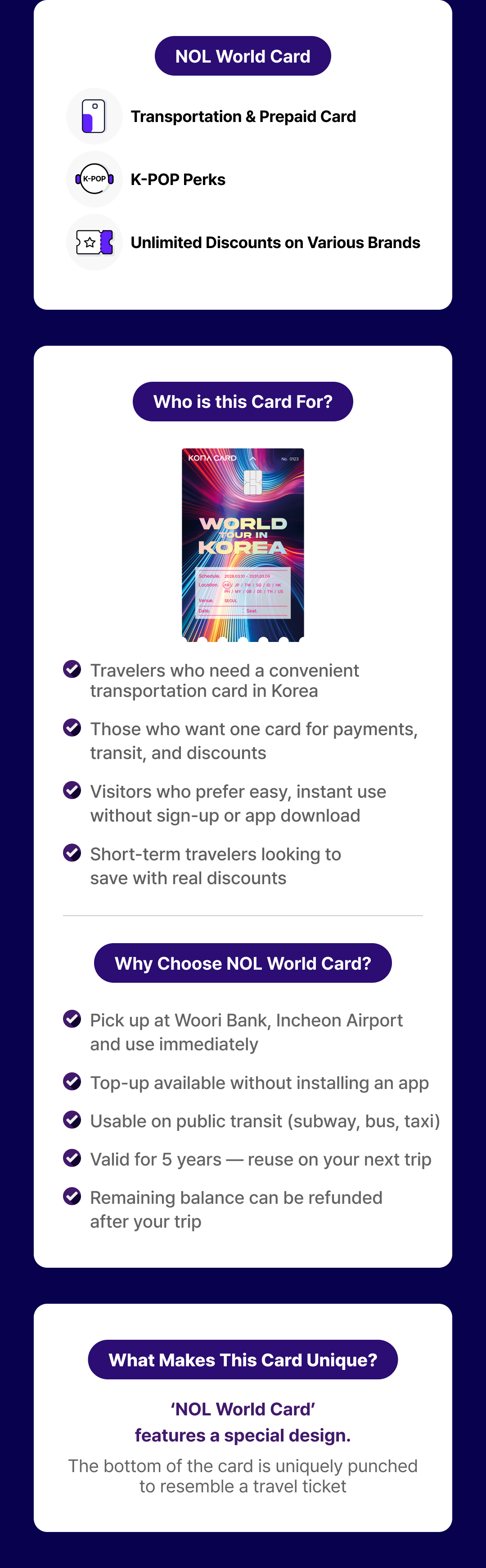 [Korea] NOL World Card - Korea Travel Prepaid Card (Transport & Payment)
