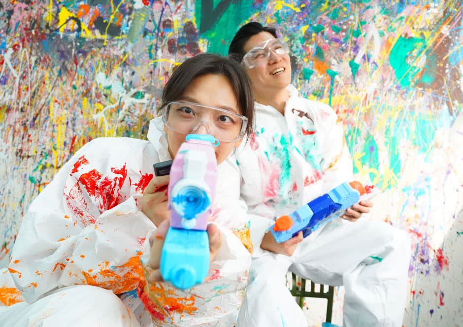 [首尔圣水]涂满颜料的工作室体验动作彩绘