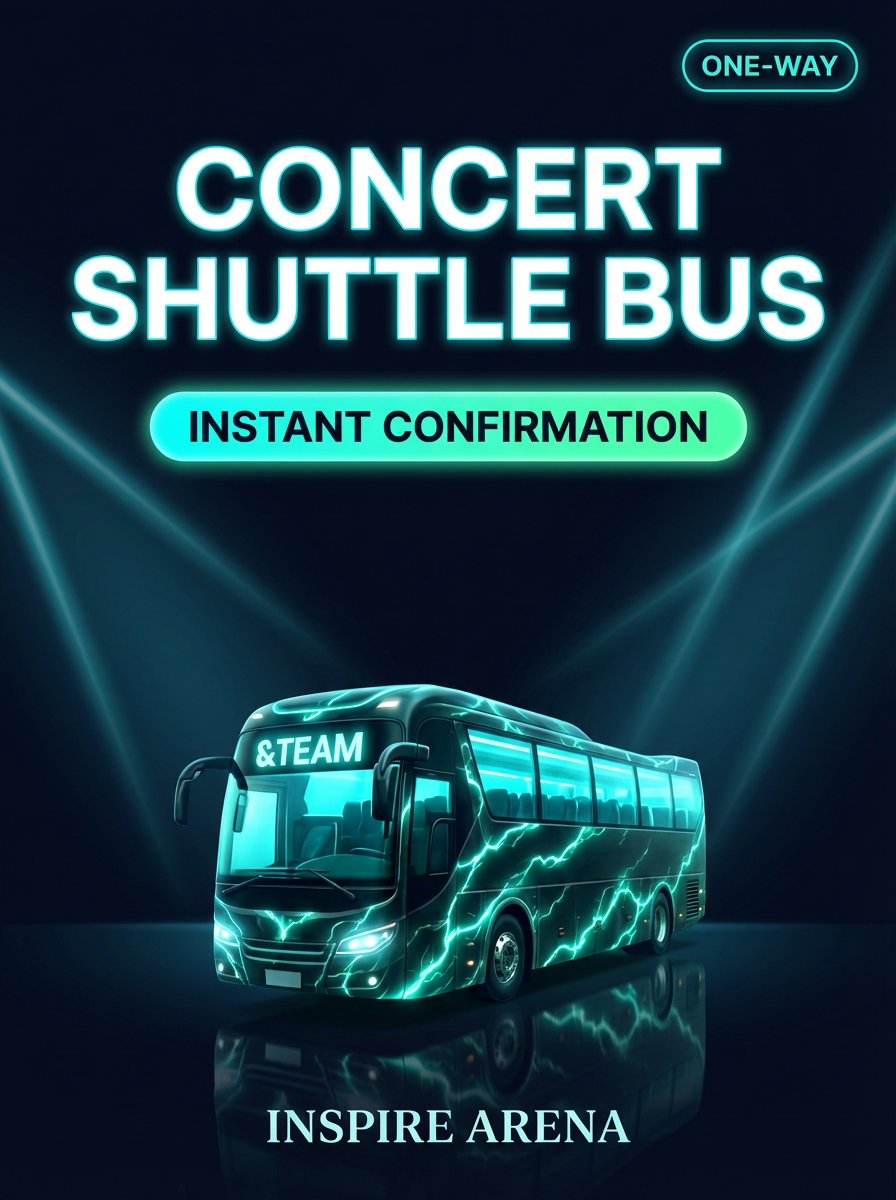 [&TEAM] Concert Shuttle – Seoul ⇄ Venue / One-Way · Incheon Airport Drop-off · Instant Confirmation 「BLAZE THE WAY」