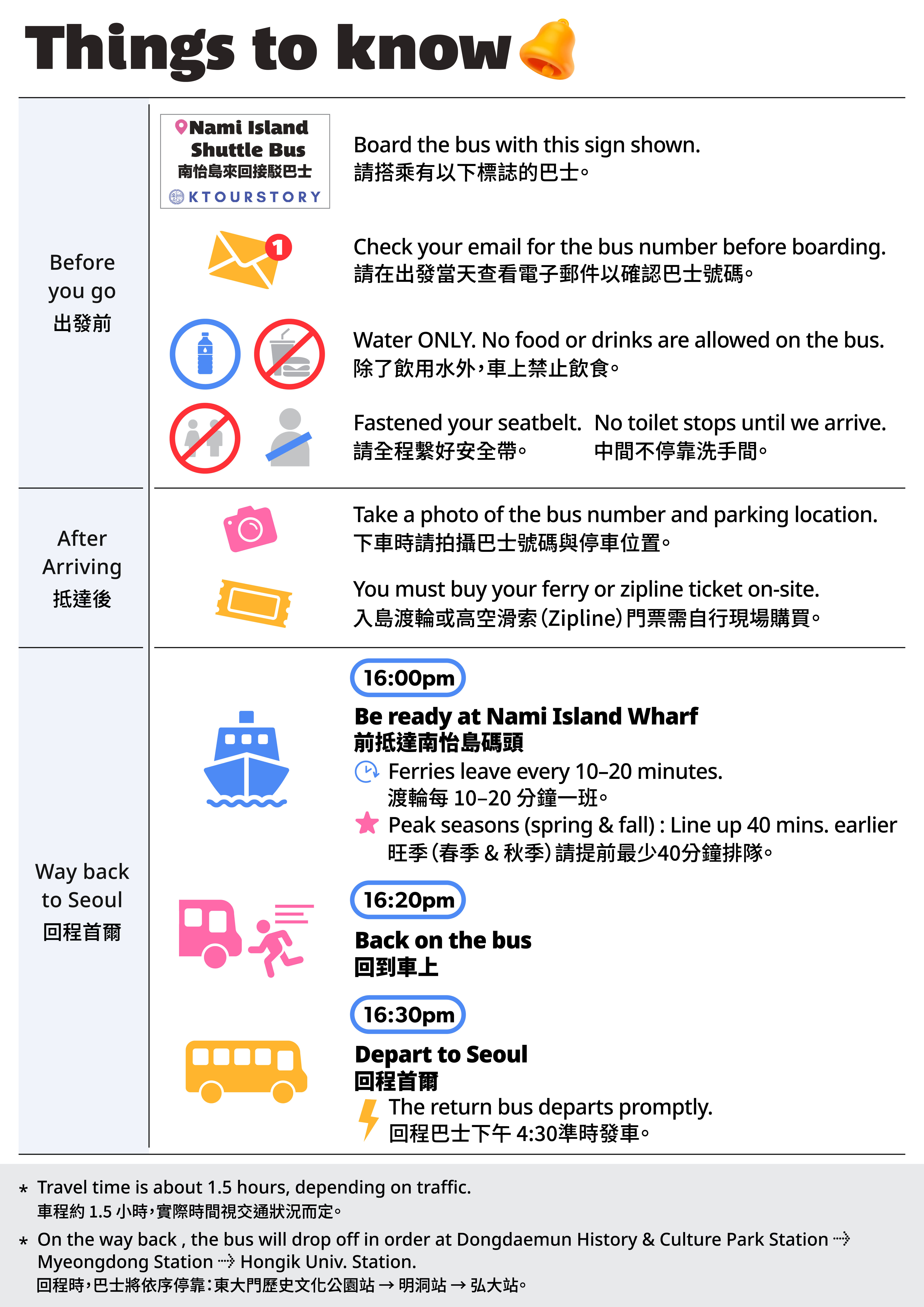 [南怡島]南怡島往復シャトルバス