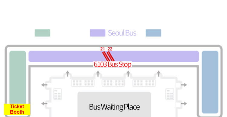 [空港バス] 6103 仁川空港2ターミナル → ソウル江南COEX都心空港 リムジンバス割引チケット