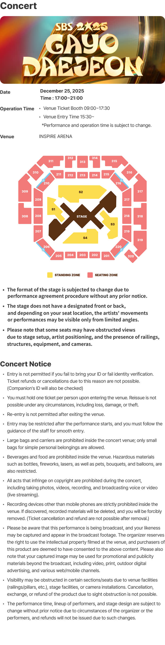 2025 SBS GAYO DAEJEON Ticket & Travel Packages