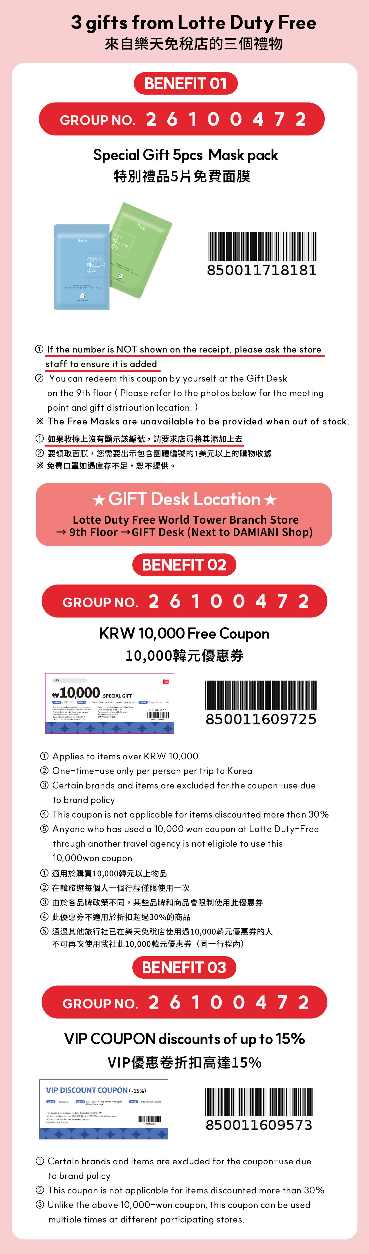 Gangnam pass- Free gift and Special Vouchers with Shopping Guide