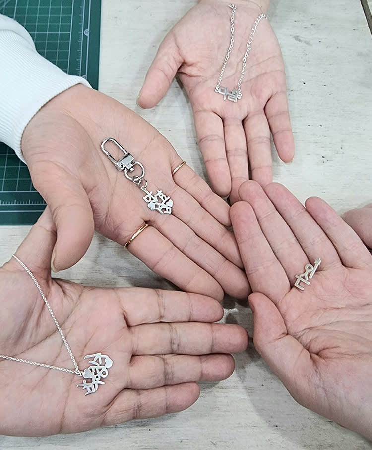 [Seoul Euljiro] Korean Alphabet Silver Jewelry Making Workshop
