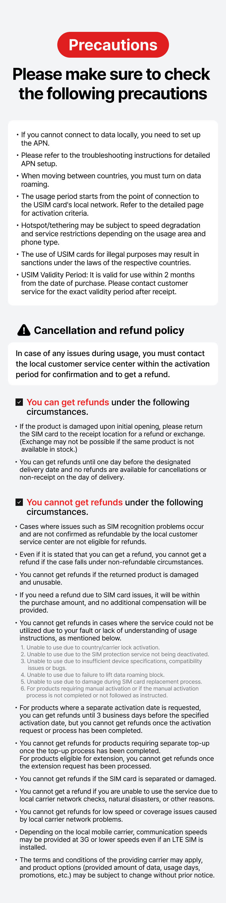 [Airport Pick Up] Korea data unlimited Dosirak USIM (KT/SKT official)