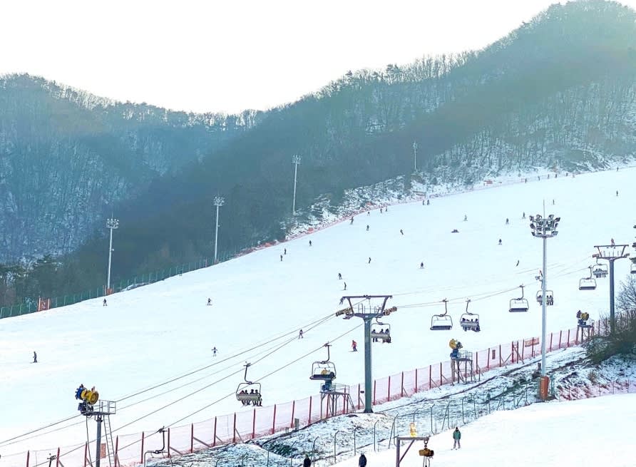 Shuttle bus to the Jisan Forest Resort Ski  (Not include Ski gear, Clothing, Lessons, Lift)