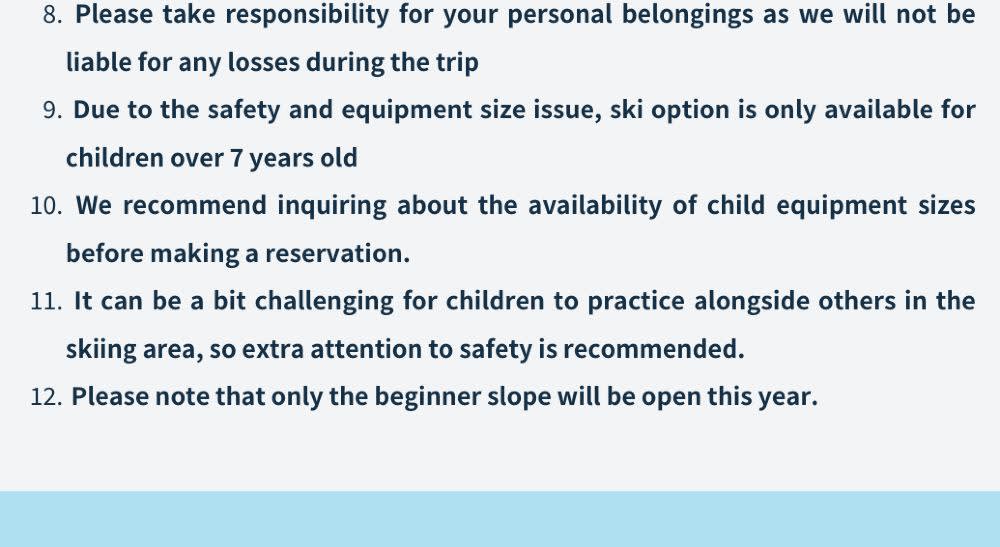 [From Busan] Eden Valley Winter Ski Day Tour (Basic Lesson and Clothes Rental)