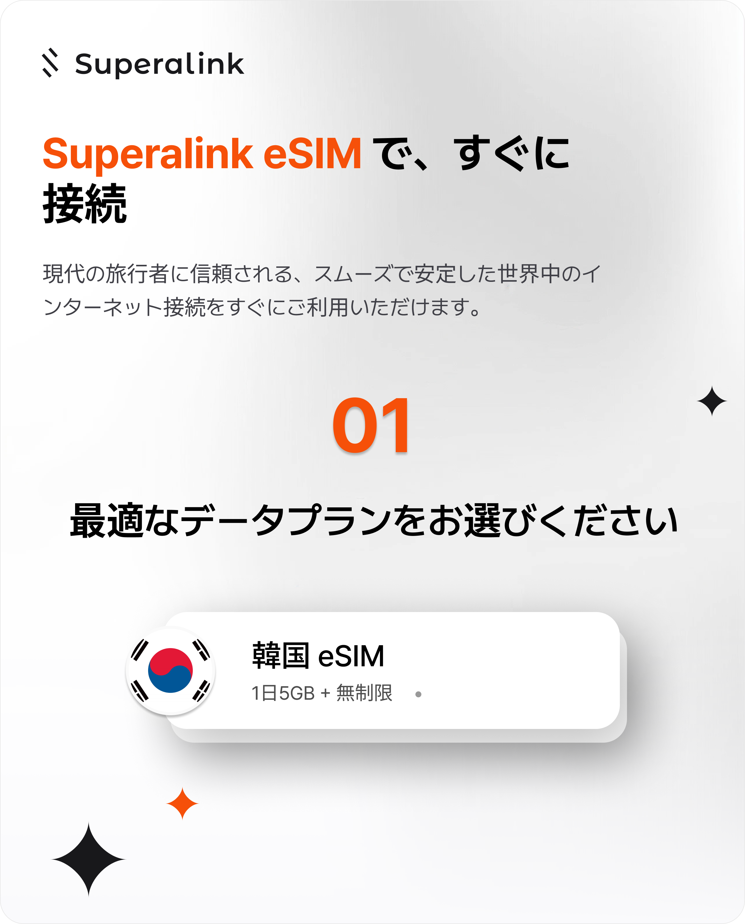 【韓国】5G eSIM（ChatGPT＆ソーシャルアプリ対応）【QRコードをメールでお届け】