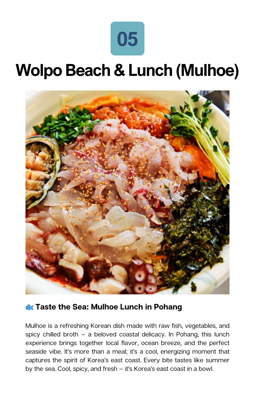 Gyeongju & Pohang 2D1N Heritage tour