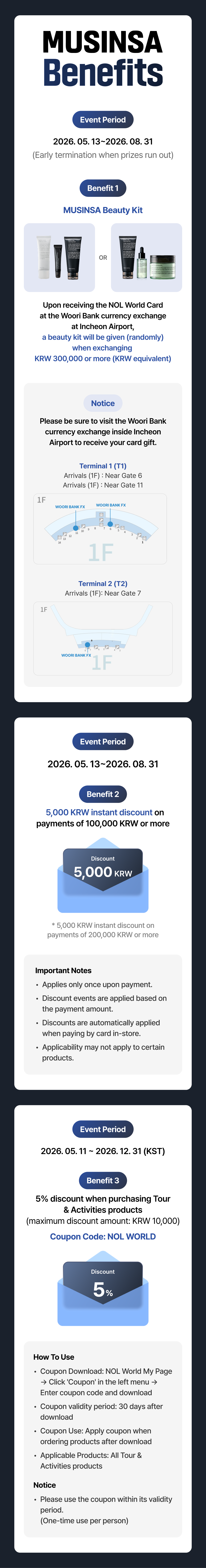 [Korea] NOL World Card - Korea Travel Prepaid Card (Transport & Payment)
