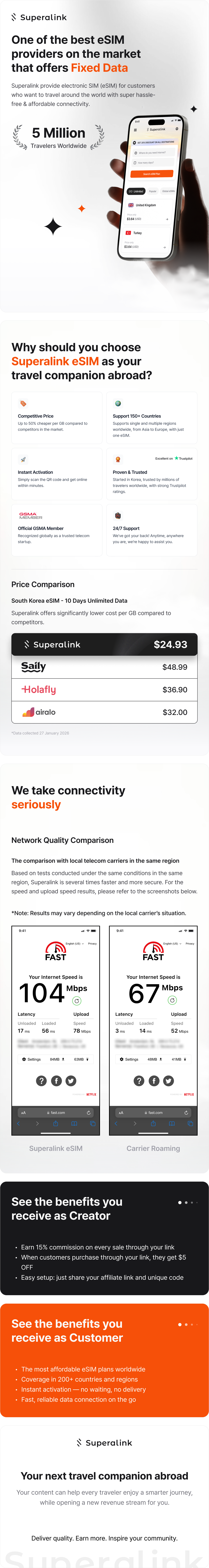 [eSIM] Korea Fixed 5G with Chat GPT & Social Apps