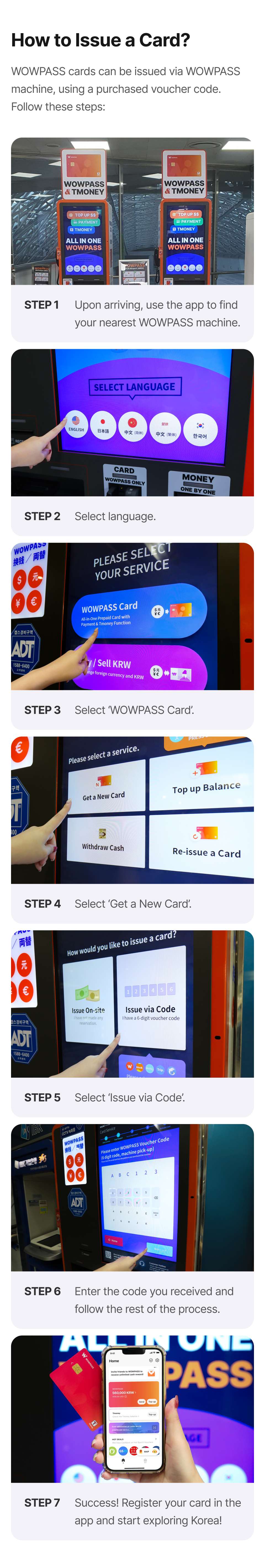 WOWPASS: Prepaid Card for Cashless Payment in Korea