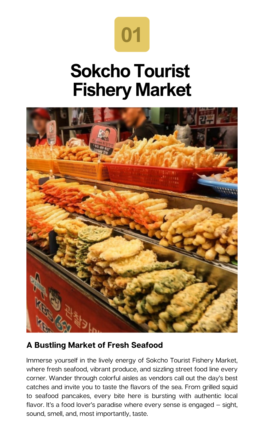 Gangwon Sokcho 3-Hour Taxi Tour