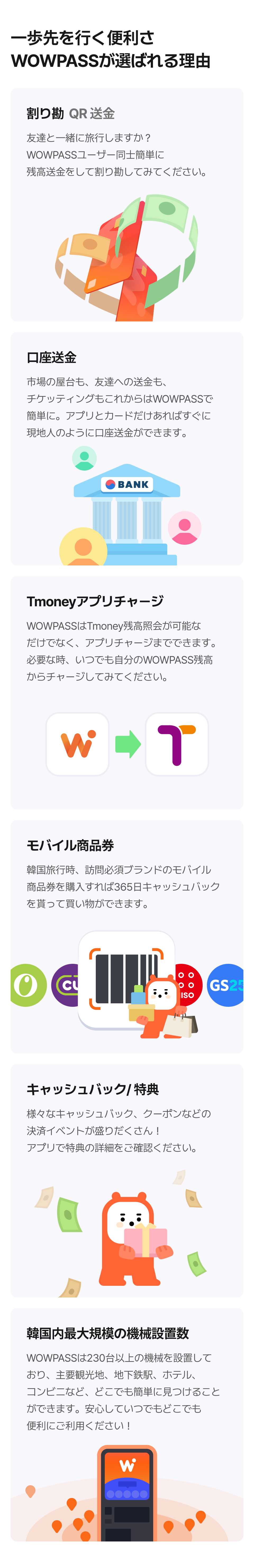 [プリペイドカード] WOWPASS 外国人旅行者向け交通・決済・両替オールインワンプリペイドカード