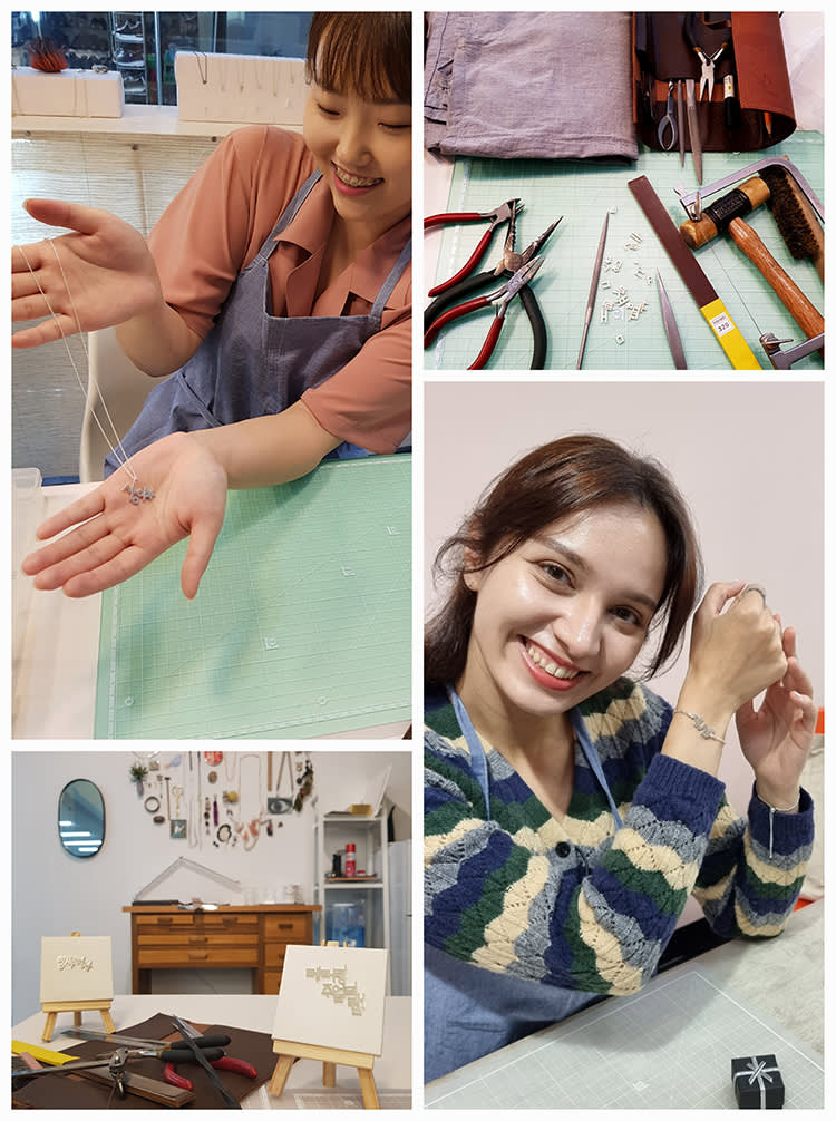 [Seoul Euljiro] Korean Alphabet Silver Jewelry Making Workshop