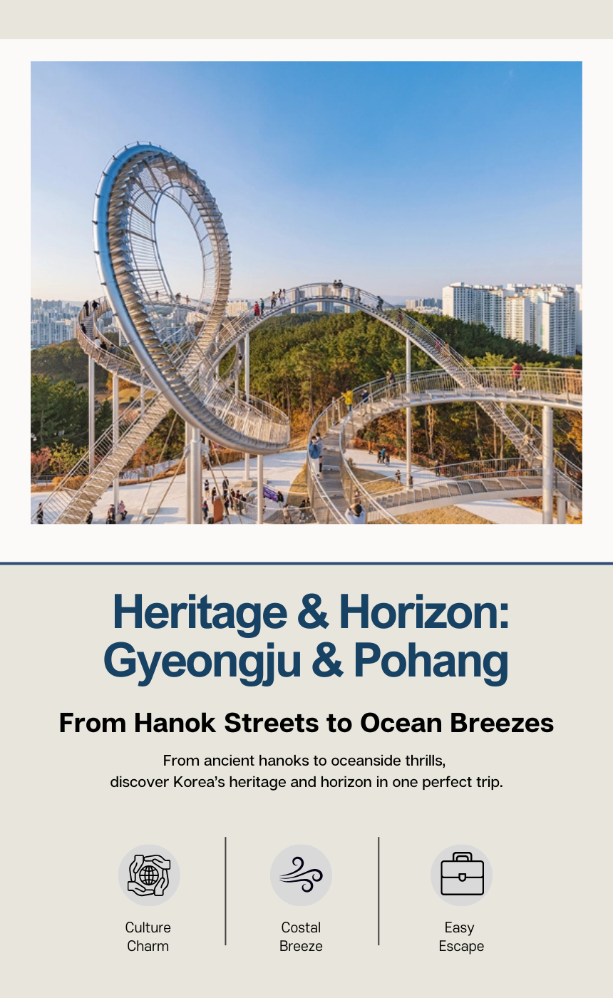 Gyeongju & Pohang 2D1N Heritage tour