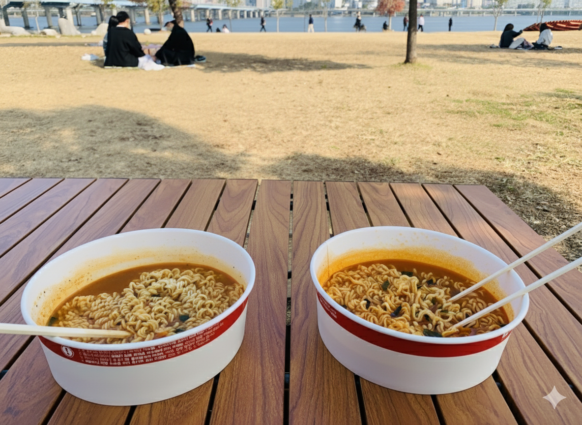 [ソウル] 汝矣島漢江で楽しむ本当の漢江ラーメン&ピクニック
