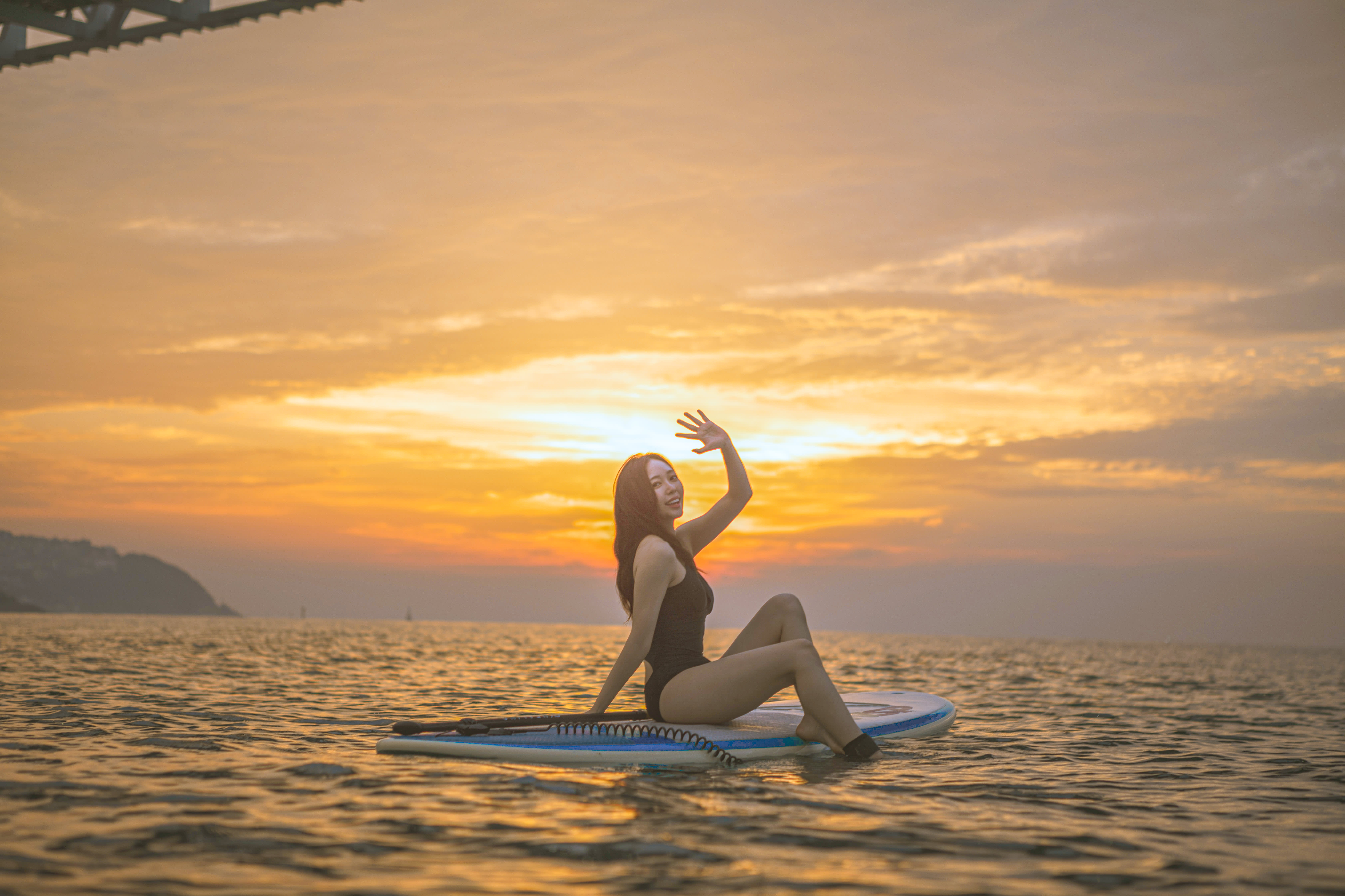 [釜山]Crazy Surfers 广安里日落SUP（立桨冲浪）体验