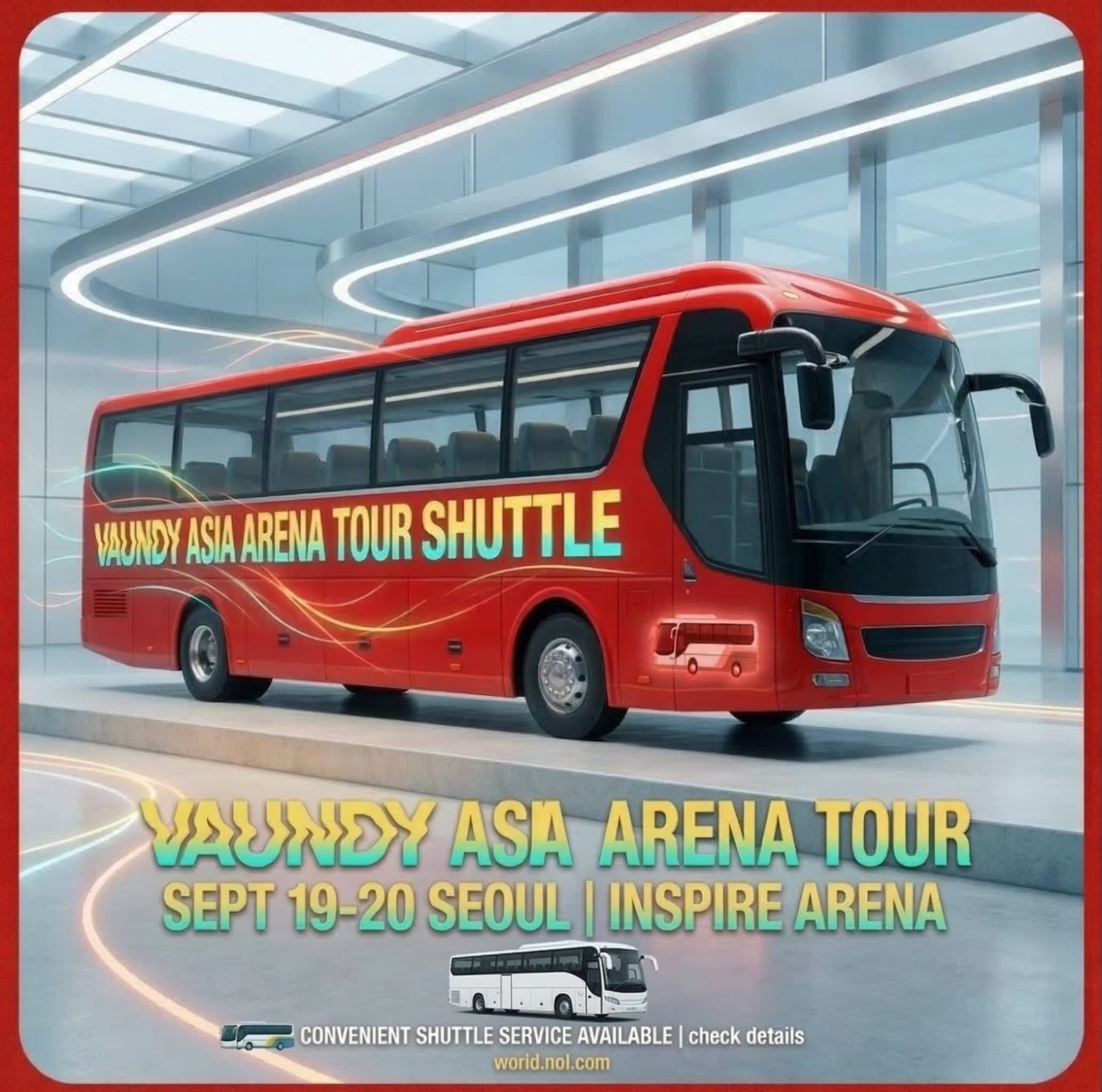 [Vaundy] ASIA ARENA TOUR 2026 "HORO" IN SEOUL Concert 接驳车 : 首尔往返 & 仁川机场下车