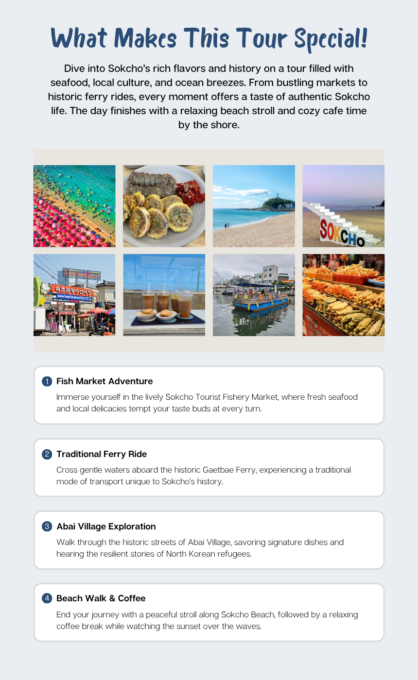 Gangwon Sokcho 3-Hour Taxi Tour