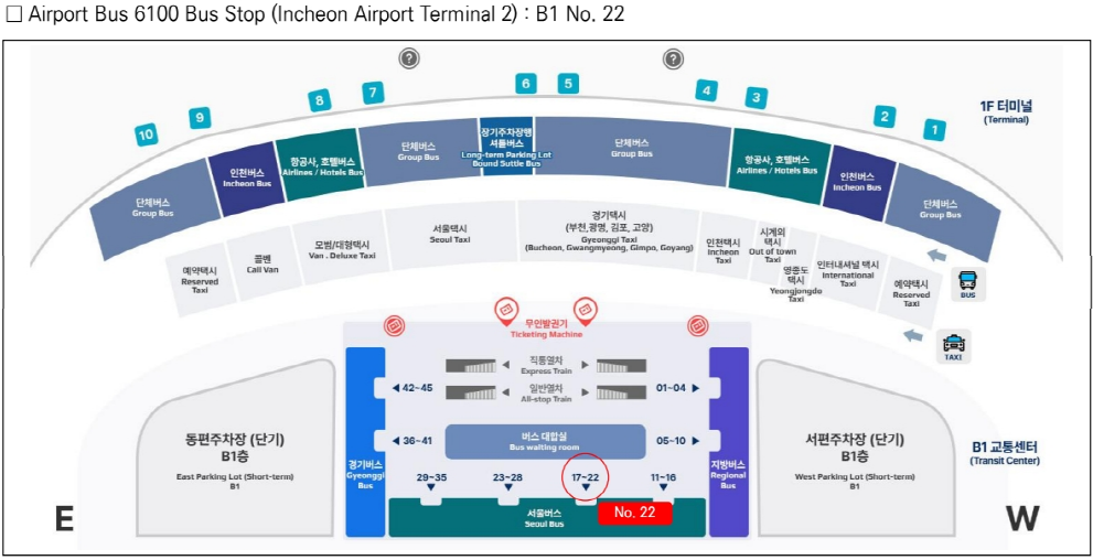 [Airport Bus] 6102 Incheon Airport T2 → Seoul Korea University, Seongbuk-gu, Gangbuk-gu Limousine Bus Discount Ticket