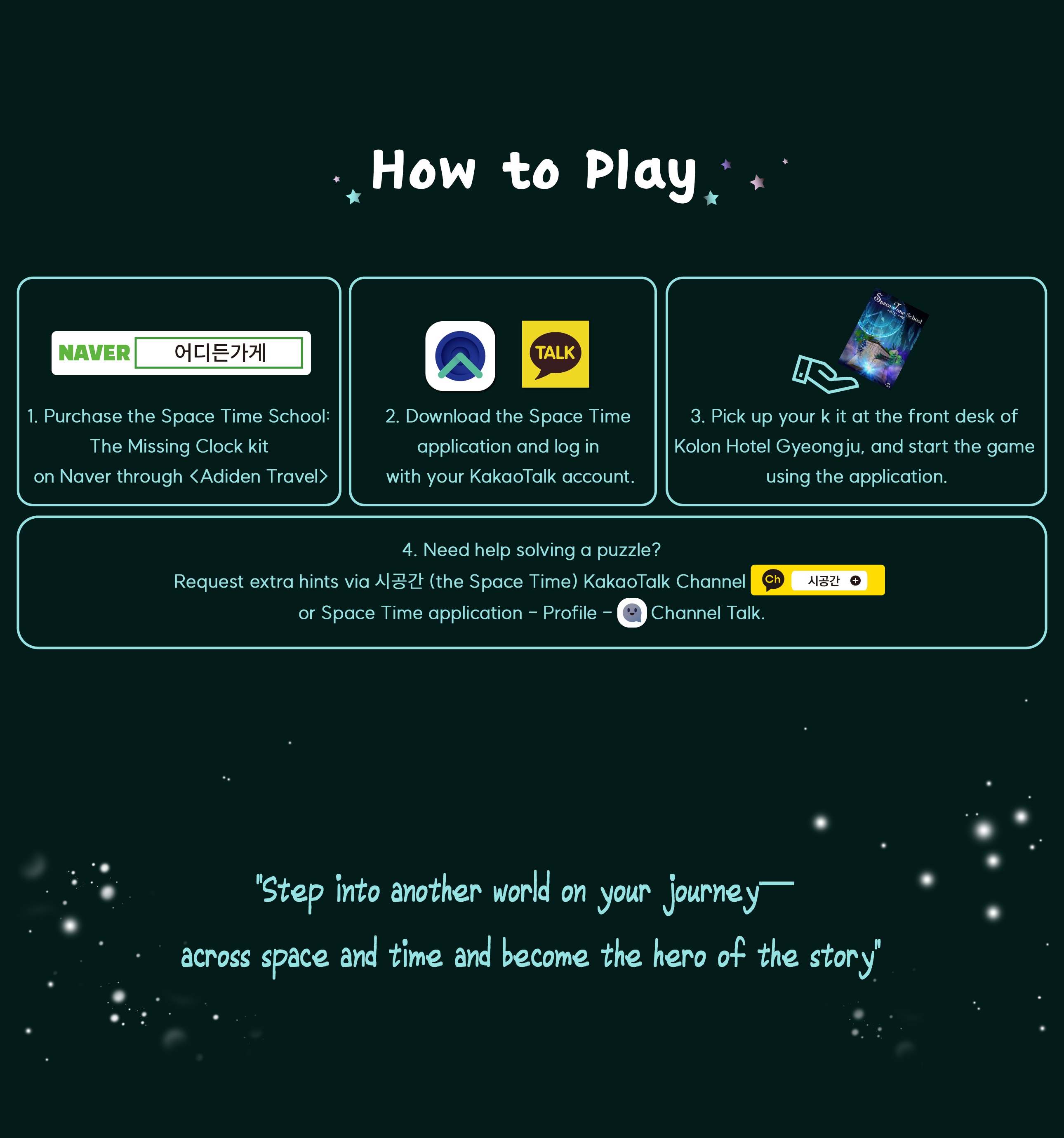 [Gyeongju] SPACE TIME SCHOOL: THE MISSING CLOCK Cultural Mission in Gyeongju