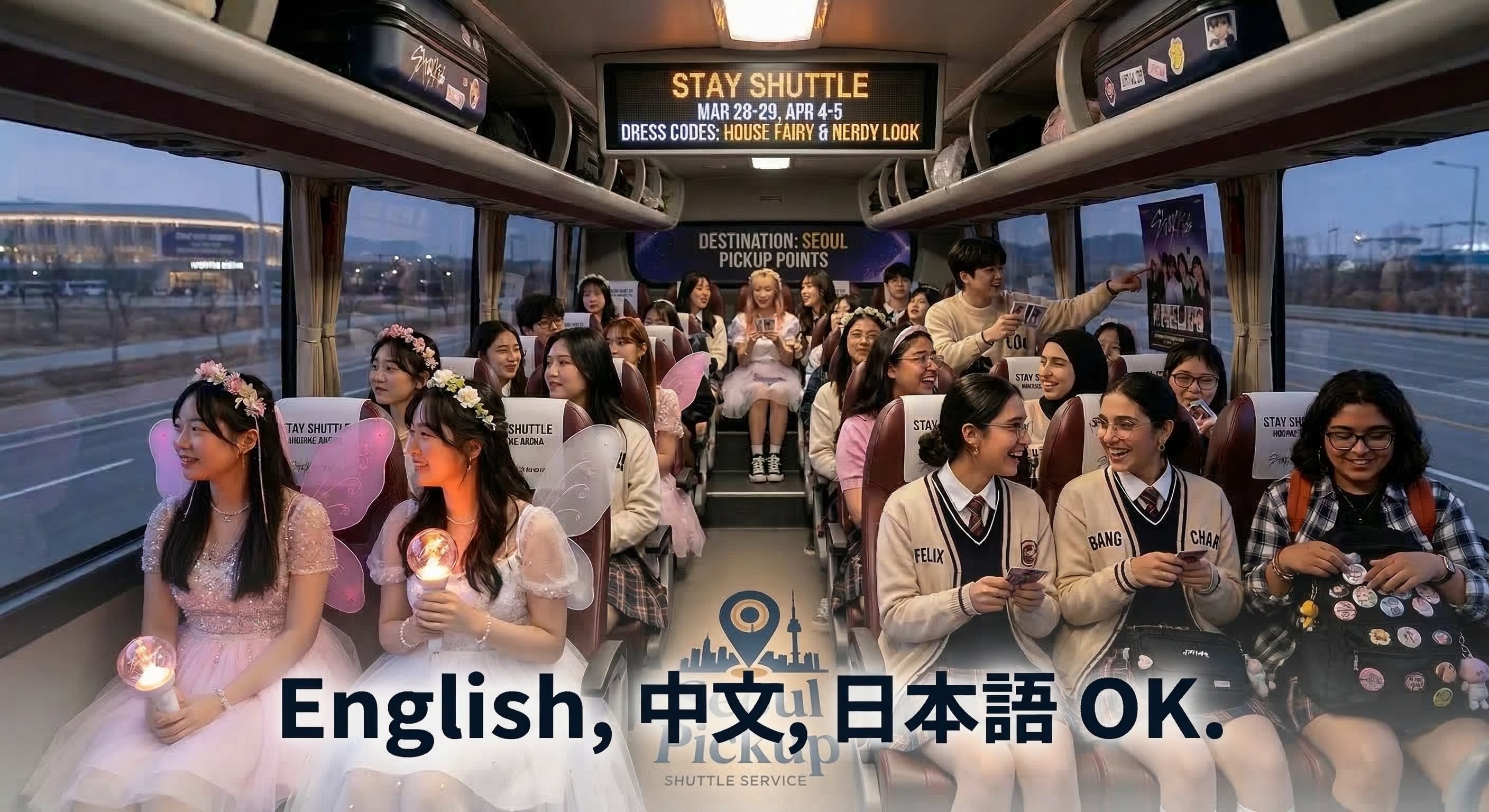 Stray Kids 6TH FANMEETING 'STAY in Our Little House' Shuttle: Seoul Round-trip & Incheon Airport Drop-off