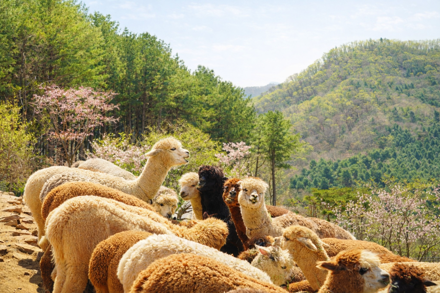羊驼乐园 + 南怡岛 + 江村铁道自行车一日游