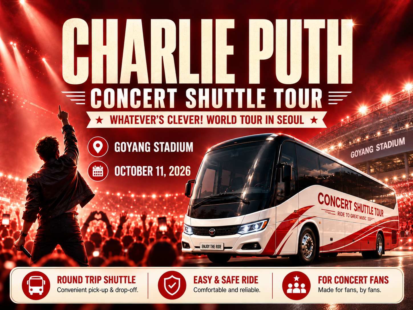 Charlie Puth] Whatever's Clever! World Tour in Seoul コヤン(高陽