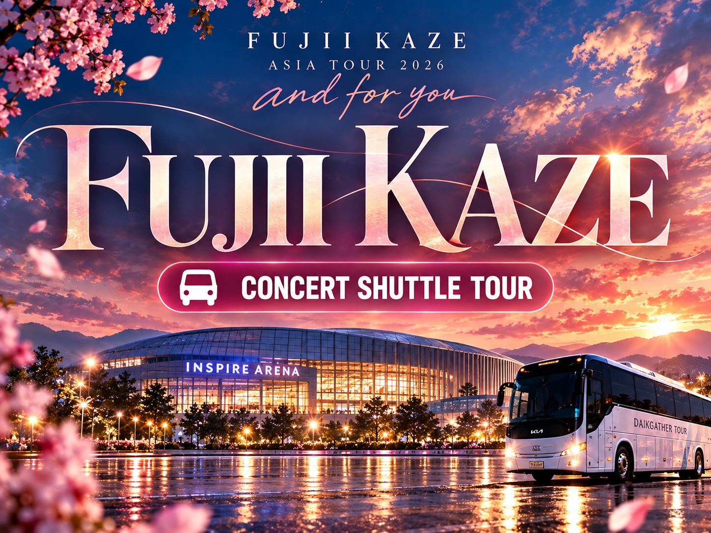 [FUJII KAZE] Prema World Tour 2027 | Gocheok Sky Dome Shuttle Tour (One-way to Seoul, Incheon Airport Drop-Off)